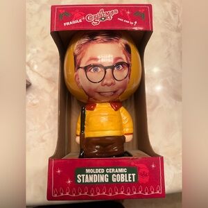 A Christmas Story Molding Ceramic Goblet New In Box